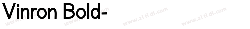 Vinron Bold字体转换